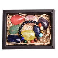 Load image into Gallery viewer, 8pcs Natural crystal original stone seven Chakra Healing Stone Mineral specimen collection gift box
