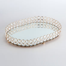 Load image into Gallery viewer, Wedding Dessert Crystal Tray Cosmetic Storage Snacks Plate Candy Holder Home Hotel Party Desktop Decoration
