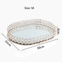 Load image into Gallery viewer, Wedding Dessert Crystal Tray Cosmetic Storage Snacks Plate Candy Holder Home Hotel Party Desktop Decoration
