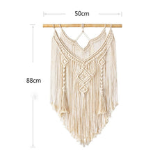 Load image into Gallery viewer, Macrame Wall Hanging Tapestries Handwoven Bohemian Cotton Rope Boho Decor Big Tapestry Home Backgroup Curtain Decoration
